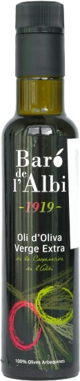 МАСЛО ОЛИВКОВОЕ BARO DE ALBI, EXTRA VIRGIN, 0, 25 Л, СТЕКЛО