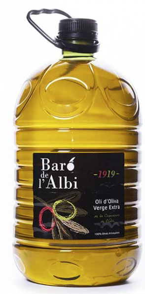 МАСЛО ОЛИВКОВОЕ BARO DE ALBI, EXTRA VIRGIN, 5 Л, ПЛАСТИК