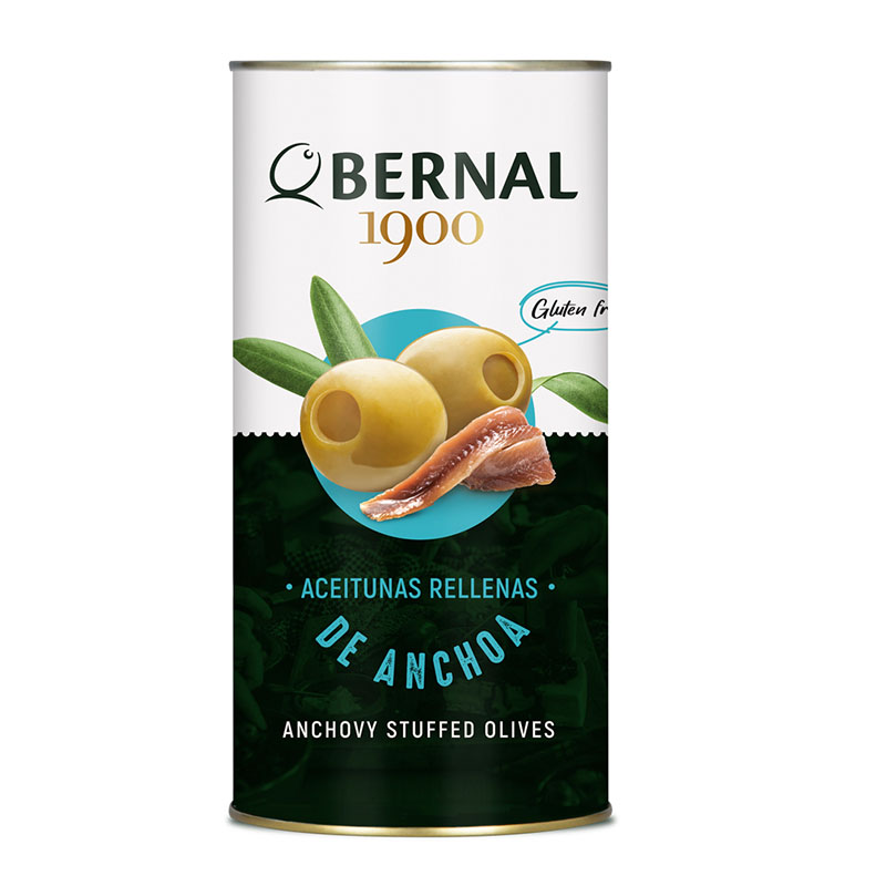ОЛИВКИ ФАРШИРОВАННЫЕ АНЧОУСОМ Ж/Б 1440 Г